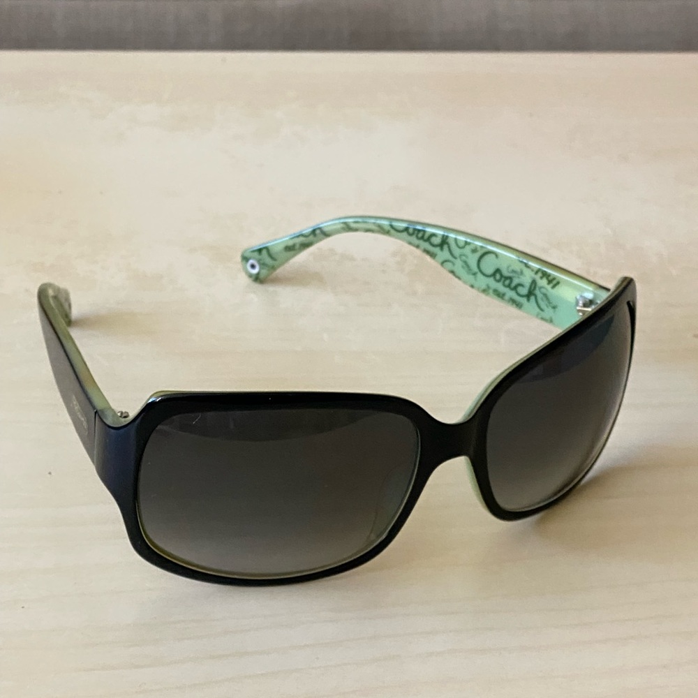 Coach sunglasses (black and green)